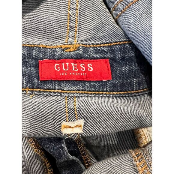 GUESS Vanessa sweetheart Denim overall Size 32 Blue Sweetheart Neckline Casual - Picture 8 of 10